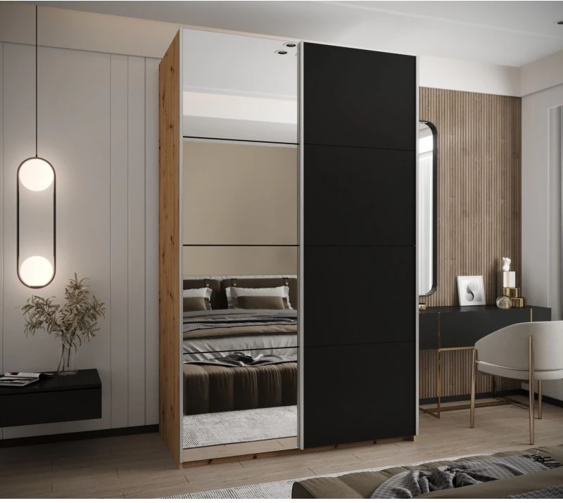 Posuvná skříň se zrcadlem Lux 3 160