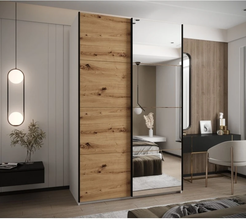 Posuvná skříň se zrcadlem Lux 3 160