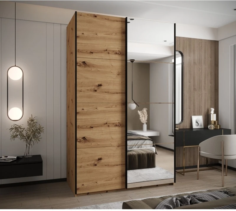 Posuvná skříň se zrcadlem Lux 3 160
