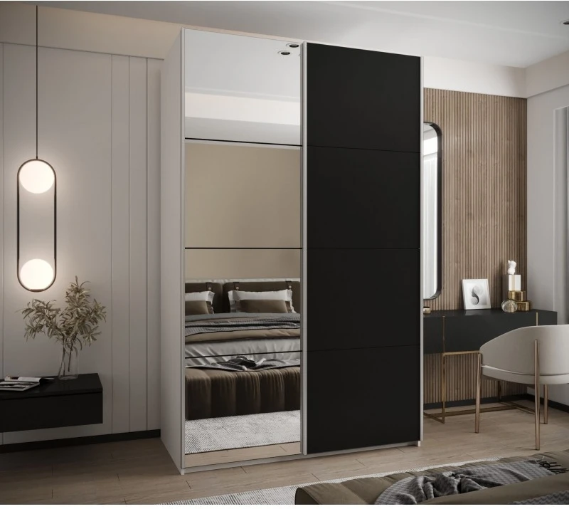 Posuvná skříň se zrcadlem Lux 3 160