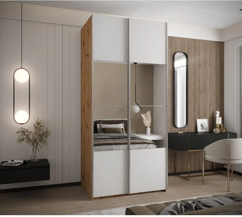 Szafa przesuwna z lustrem Lux 4 120