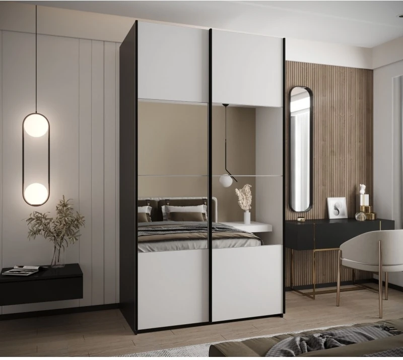 Posuvná skříň se zrcadlem Lux 4 130