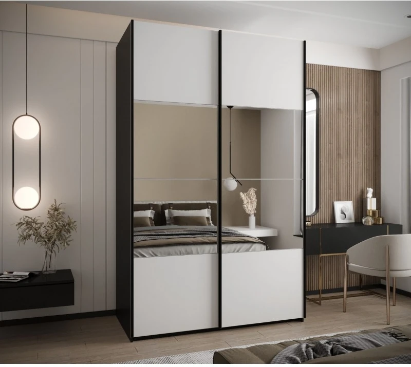 Posuvná skříň se zrcadlem Lux 4 150