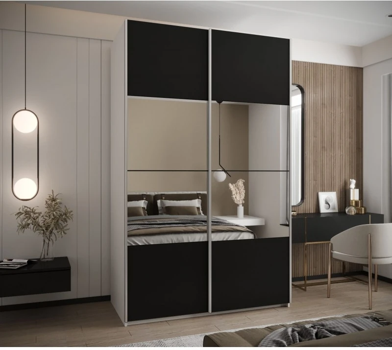 Posuvná skříň se zrcadlem Lux 4 150