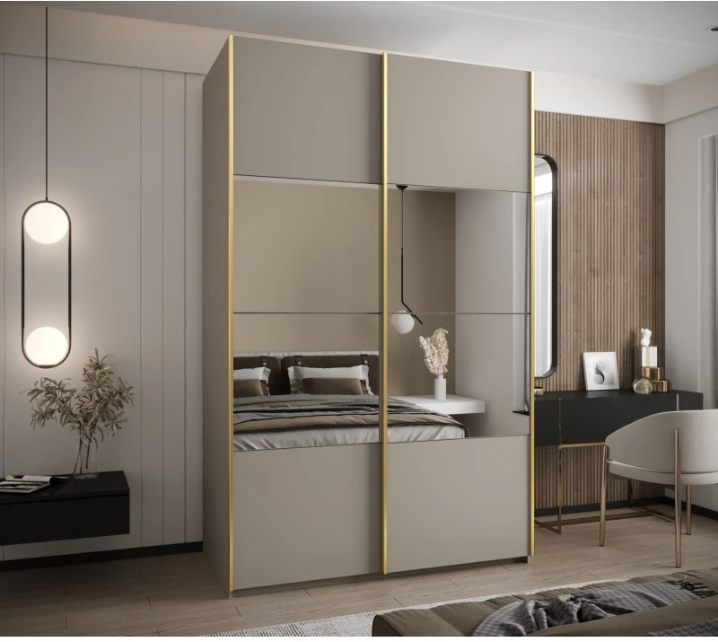 Posuvná skříň se zrcadlem Lux 4 150