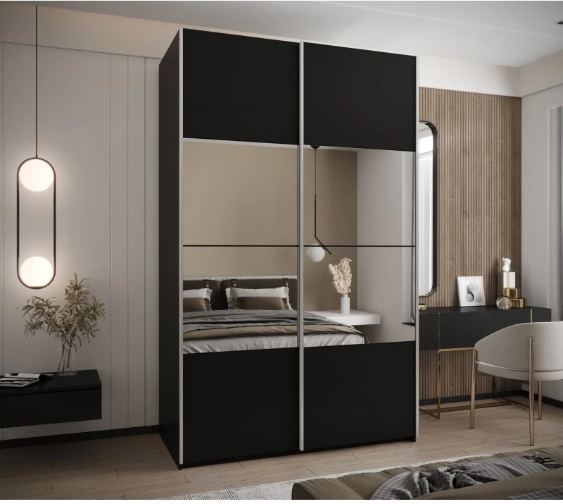 Posuvná skříň se zrcadlem Lux 4 150