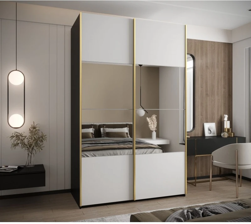 Posuvná skříň se zrcadlem Lux 4 150