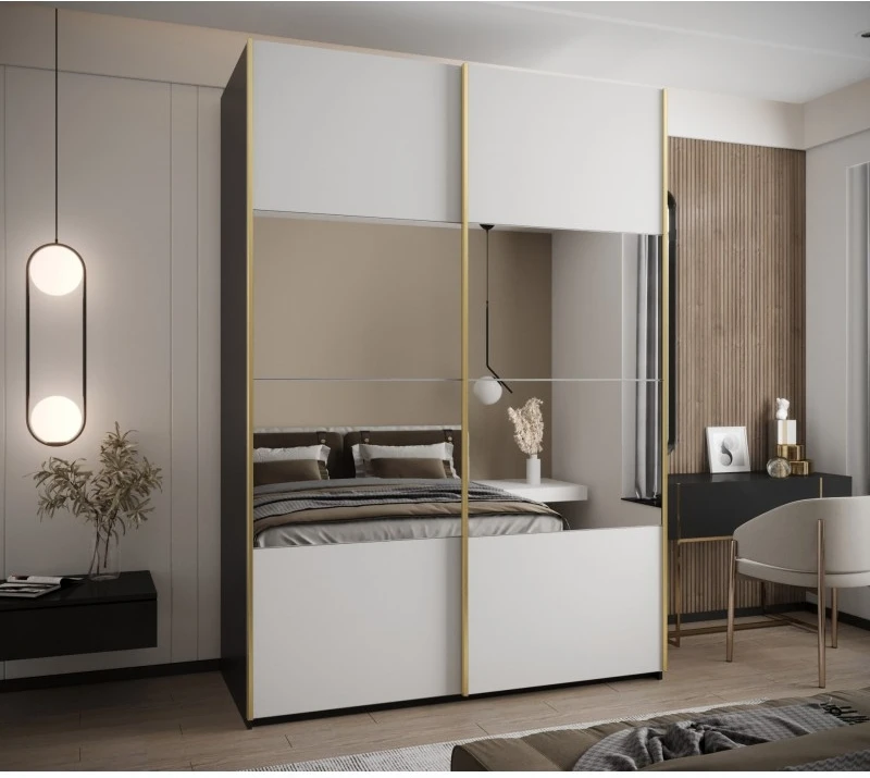 Posuvná skříň se zrcadlem Lux 4 170