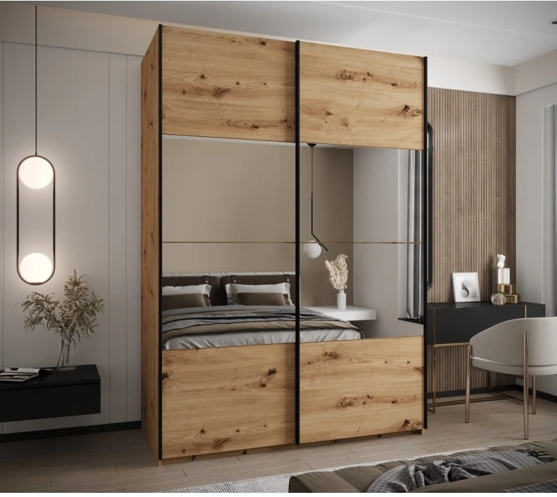 Posuvná skříň se zrcadlem Lux 4 170
