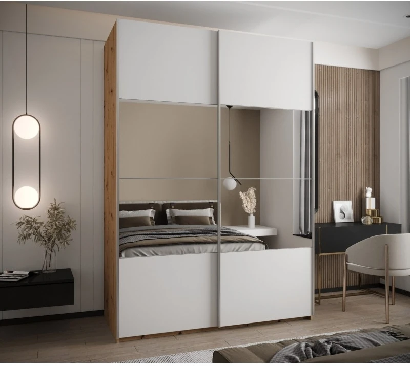 Posuvná skříň se zrcadlem Lux 4 170