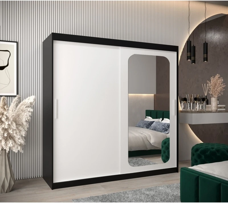 Posuvná skříň se zrcadlem Promo T2 200