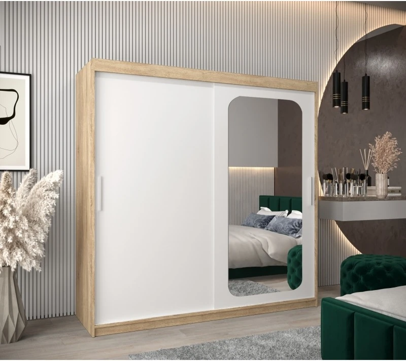 Posuvná skříň se zrcadlem Promo T2 200