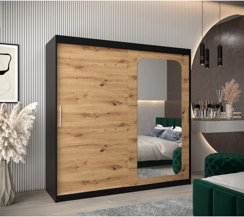 Posuvná skříň se zrcadlem Promo T2 200