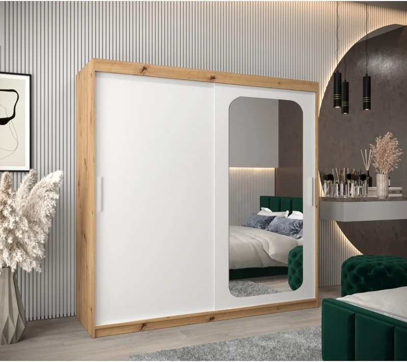 Posuvná skříň se zrcadlem Promo T2 200