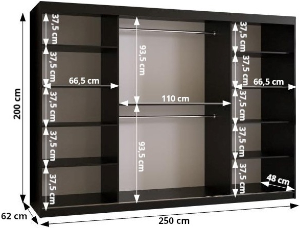 Posuvná skříň Ultra 250