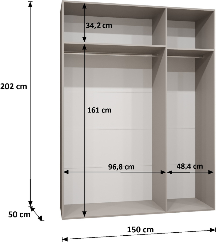 Skříň Alicante 3 150 cm