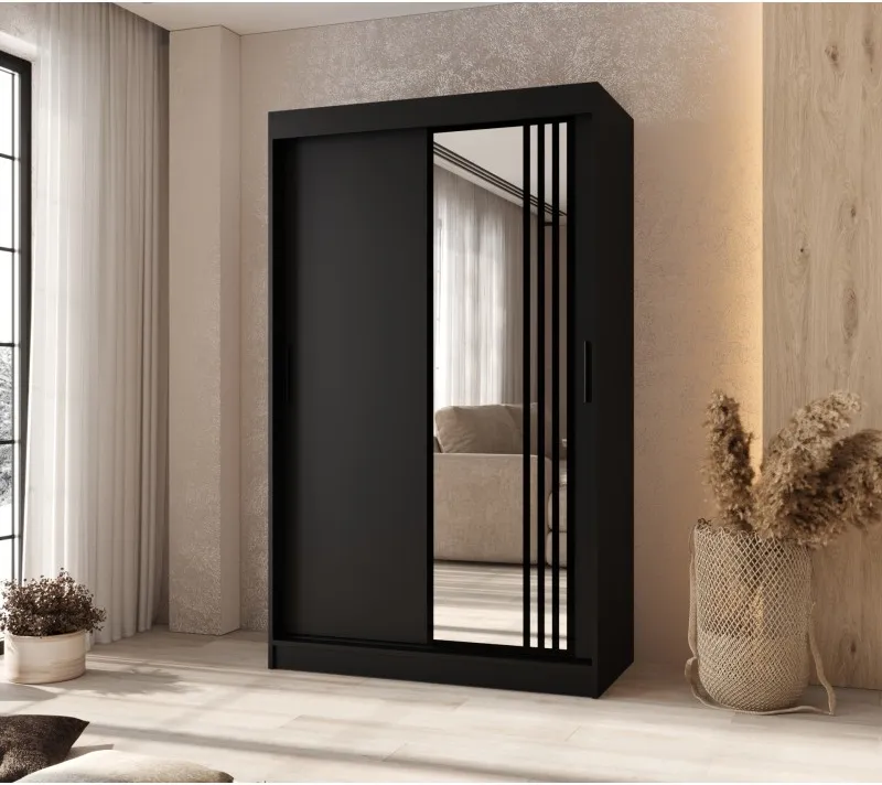 Šatní skříň s posuvnými dveřmi Glossy 120