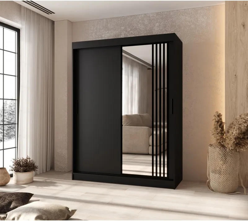 Šatní skříň s posuvnými dveřmi Glossy 150 cm