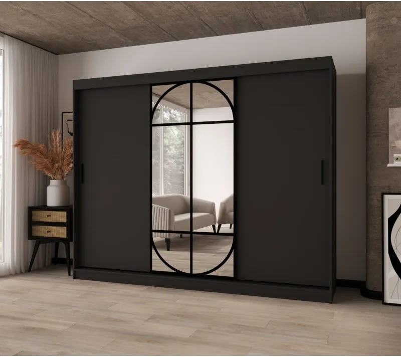 Šatní skříň s posuvnými dveřmi Lugo 250 cm