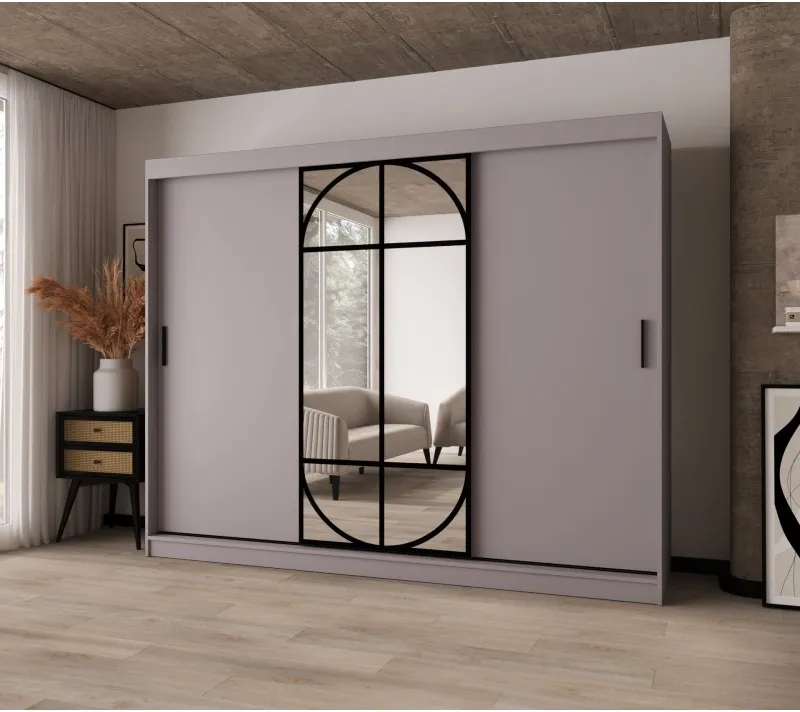 Šatní skříň s posuvnými dveřmi Lugo 250 cm