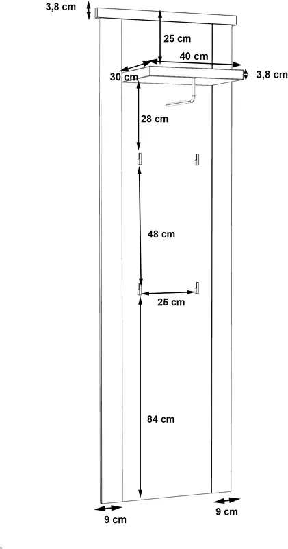 Panel ubraniowy Duro