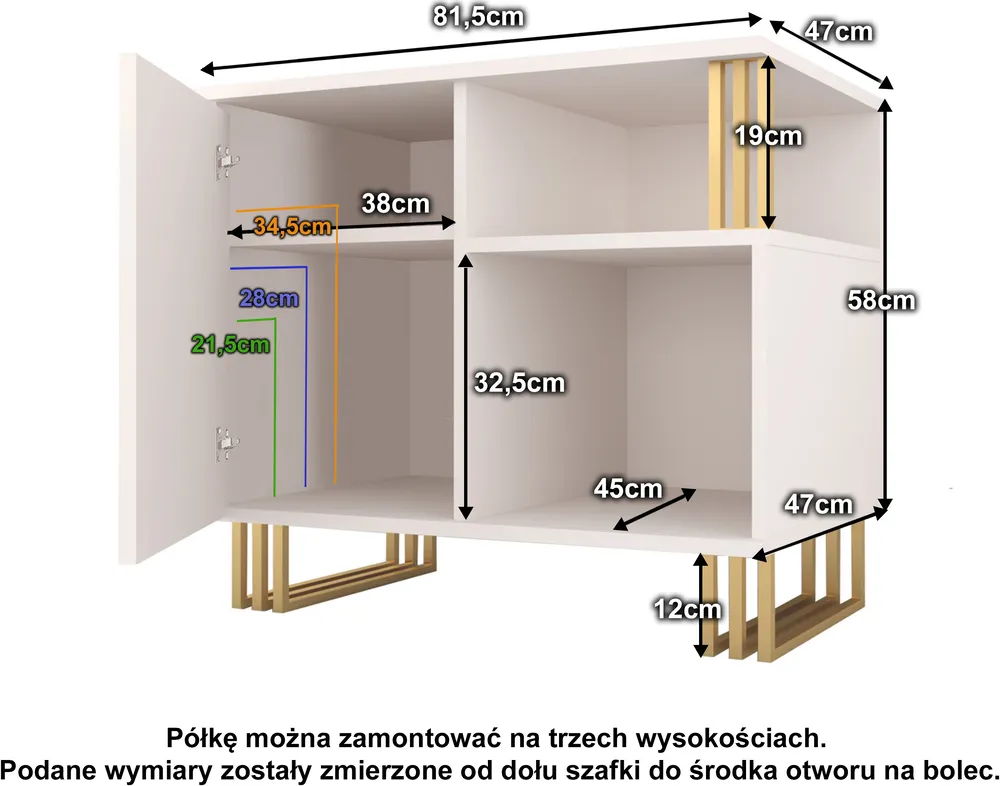 Skříňka Klara I jednodveřová