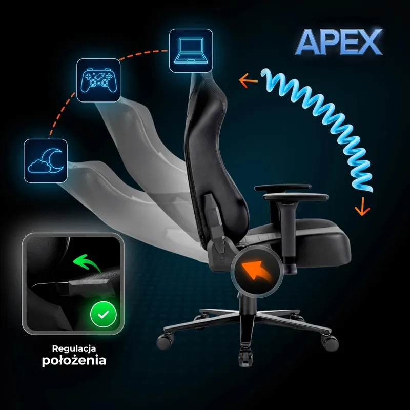 Otočné křeslo Apex