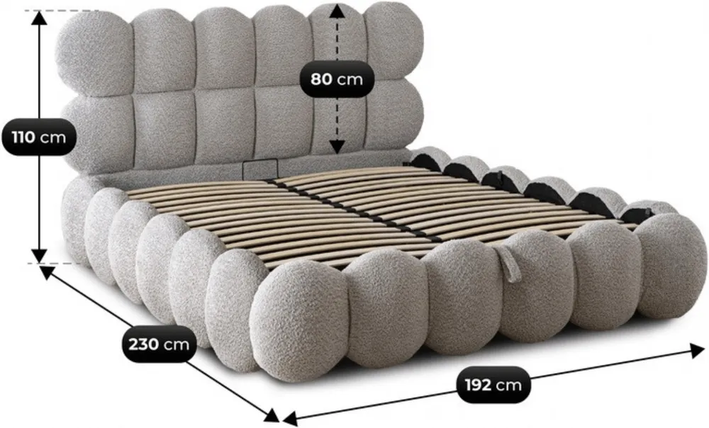 Postel Ankara s úložným prostorem 160 cm