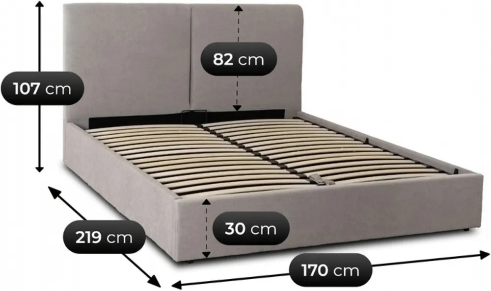 Postel Marsylia s úložným prostorem 160 cm