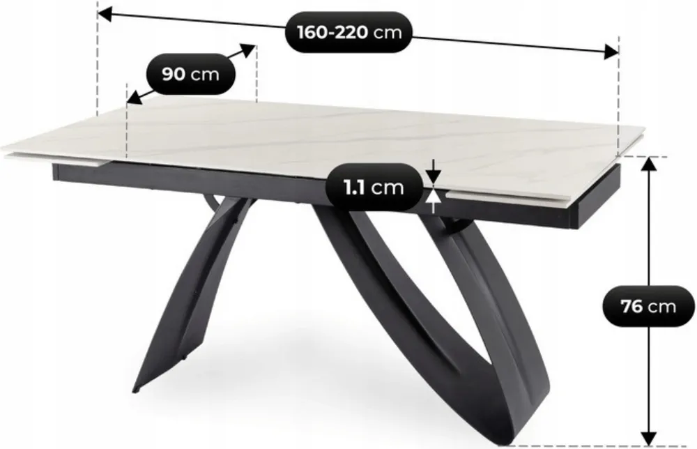 Stůl Devon 160 cm