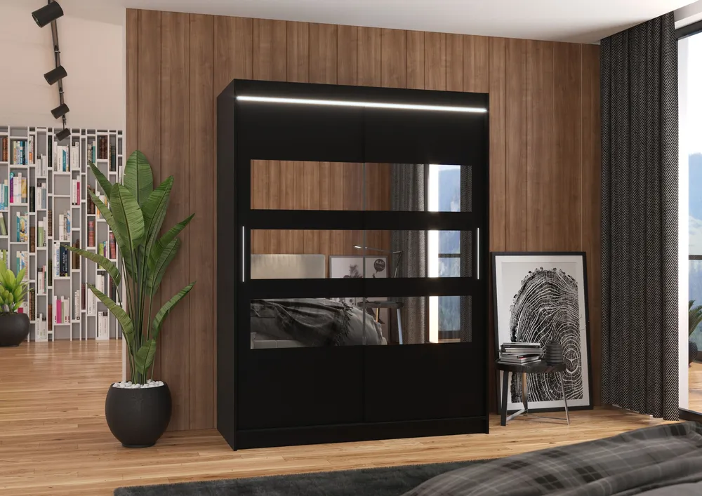 Šatní skříň Florento 150 s osvětlením