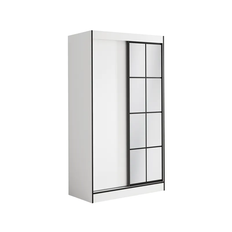 Skriňa s posuvnými dverami so zrkadlom Osgar 120 cm