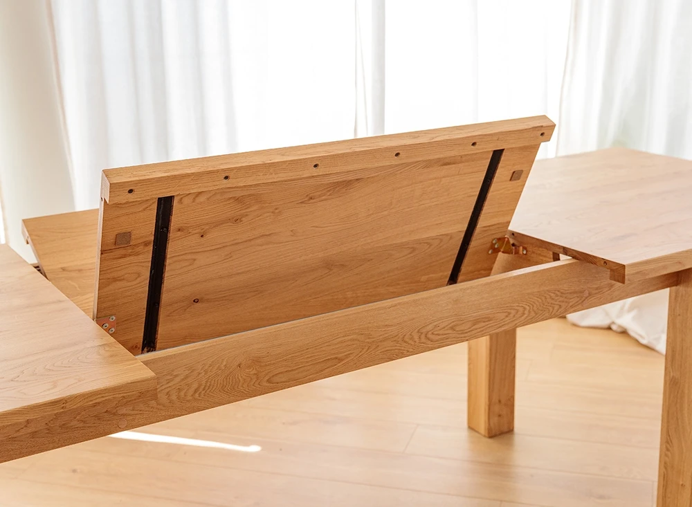 Rozsuwany stół dębowy Grossi 160x90