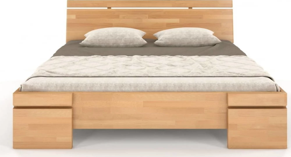 Dřevěná postel buková 120 s úložným prostorem do ložnice Sparta maxi