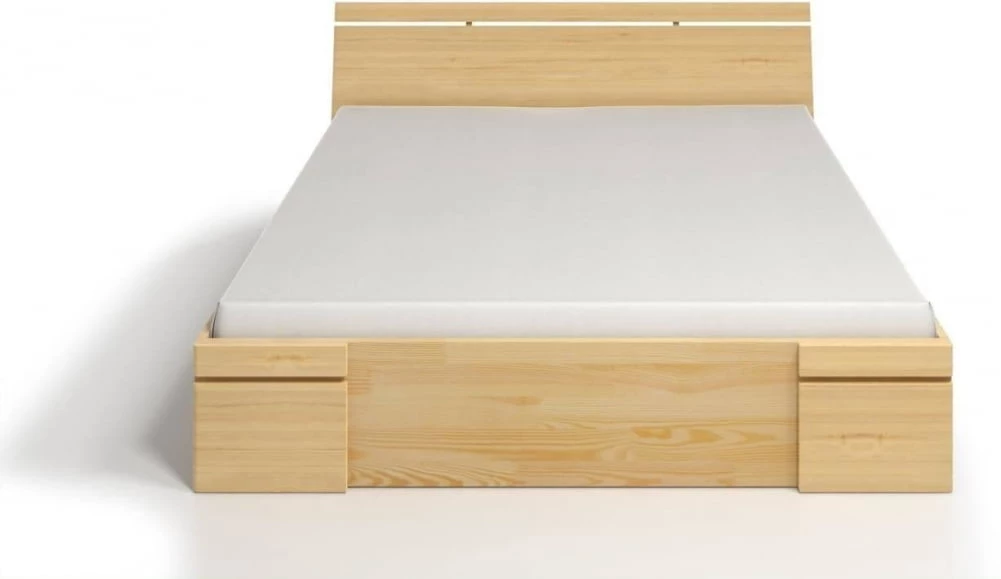 Dřevěná postel borovicová 120 se zásuvkami do ložnice Sparta maxi