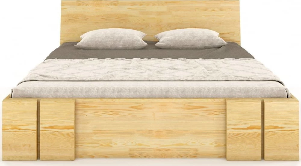Dřevěná postel borovicová 120 se zásuvkami do ložnice Vestre maxi & dr