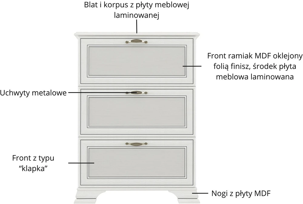 Szafka na buty Tiffany II