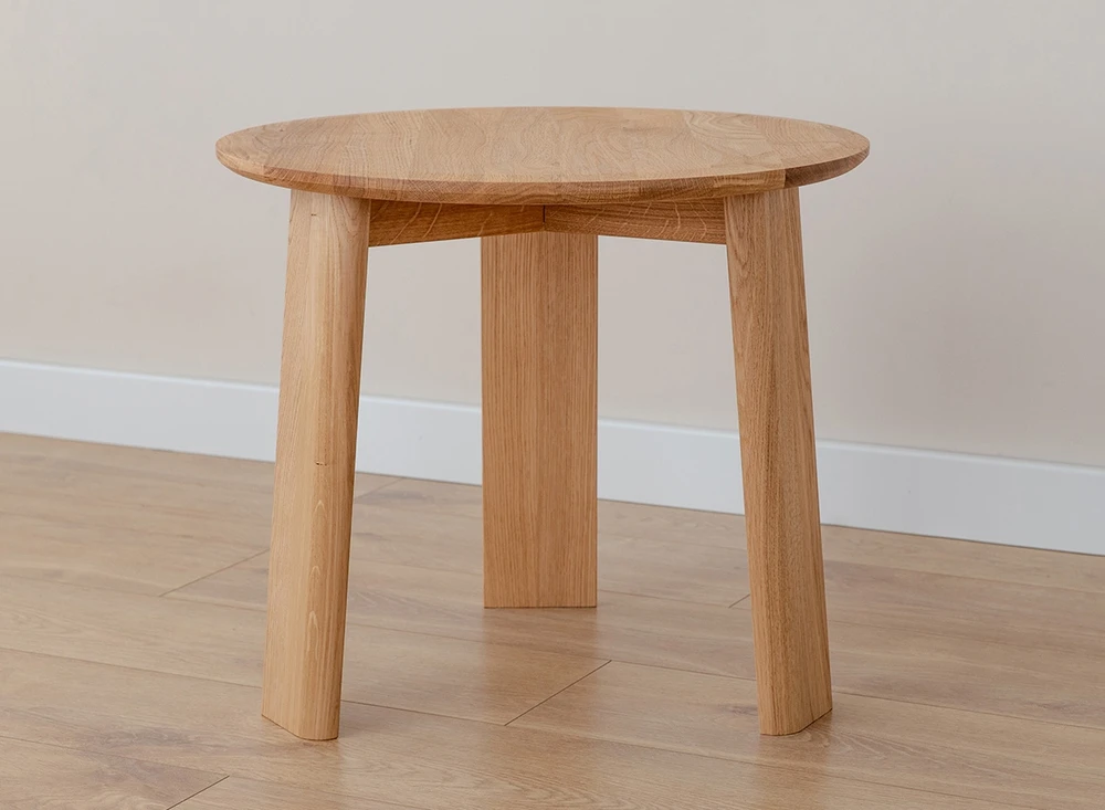 Stolik kawowy okrągły dębowy 51 cm Monti