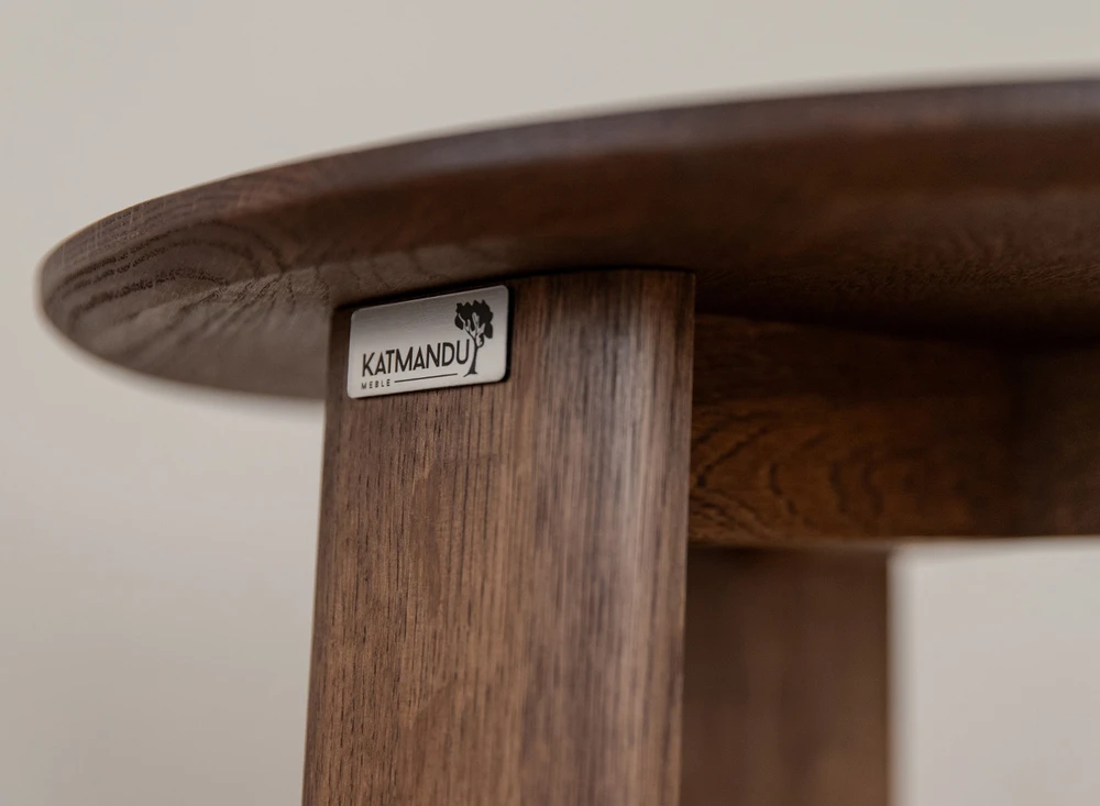 Stolik okrągły dębowy 71 cm Monti