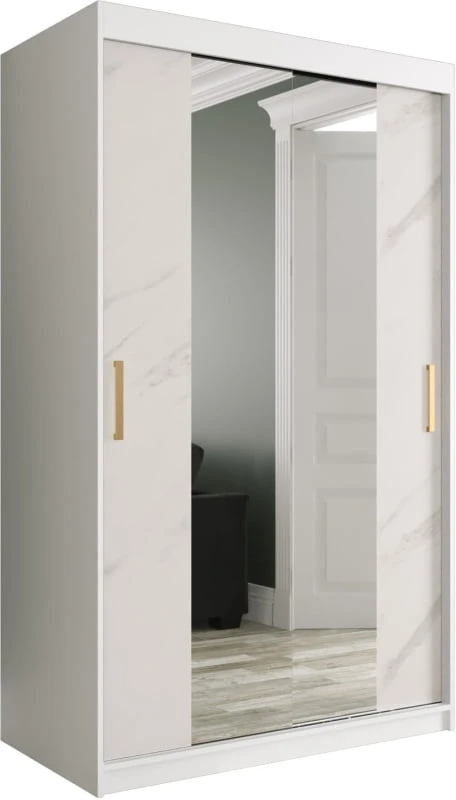 Skříň s posuvnými dveřmi Marmur T1 120