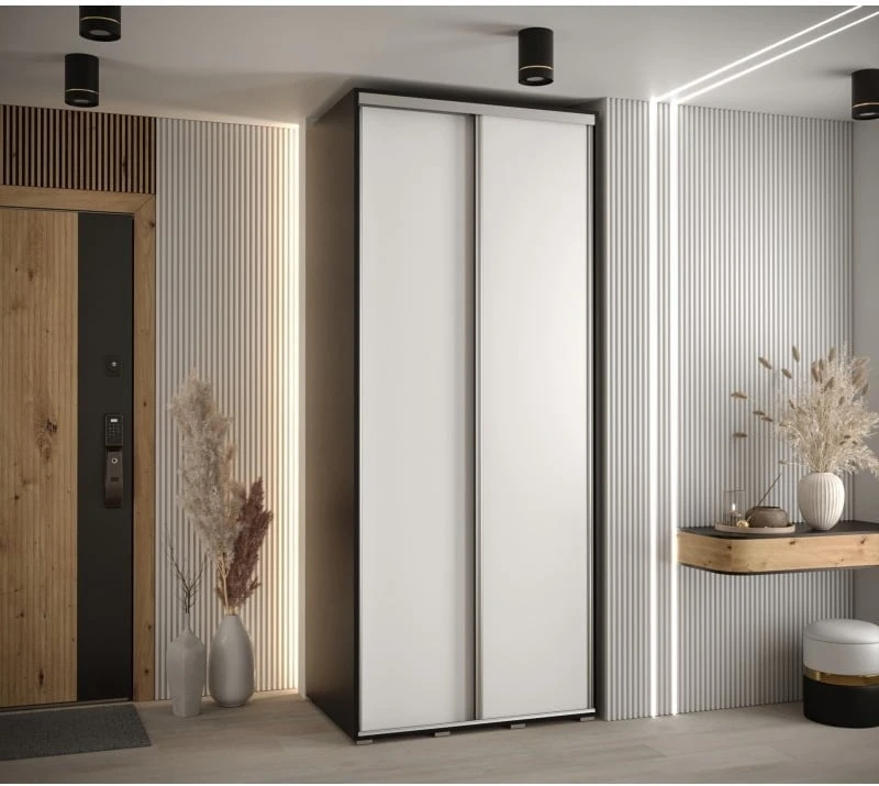 Šatní skříň s posuvnými dveřmi Davos 1 100, hloubka 60 cm