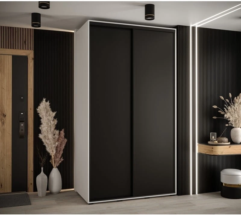 Šatní skříň s posuvnými dveřmi Davos 1 130, hloubka 60 cm