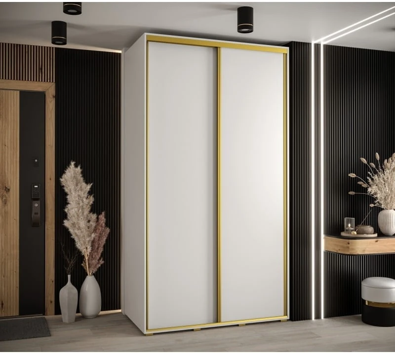 Šatní skříň s posuvnými dveřmi Davos 1 130, hloubka 60 cm