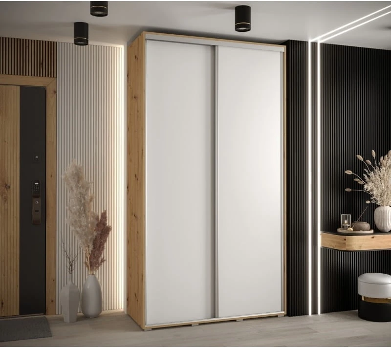 Šatní skříň s posuvnými dveřmi Davos 1 130, hloubka 45 cm
