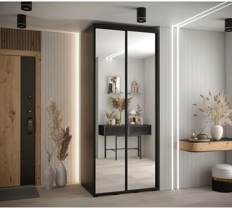 Šatní skříň s posuvnými dveřmi Davos 2 120, hloubka 60 cm