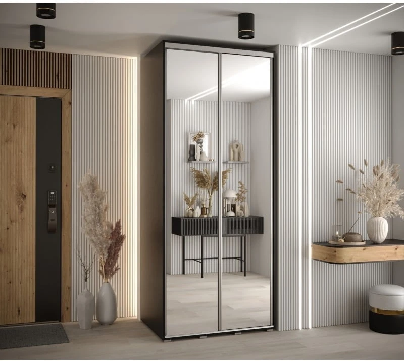 Šatní skříň s posuvnými dveřmi Davos 2 120, hloubka 60 cm