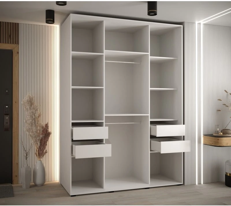 Šatní skříň s posuvnými dveřmi Davos 2 170, hloubka 60 cm