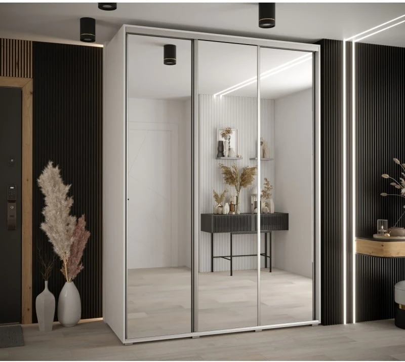 Šatní skříň s posuvnými dveřmi Davos 2 180, hloubka 60 cm