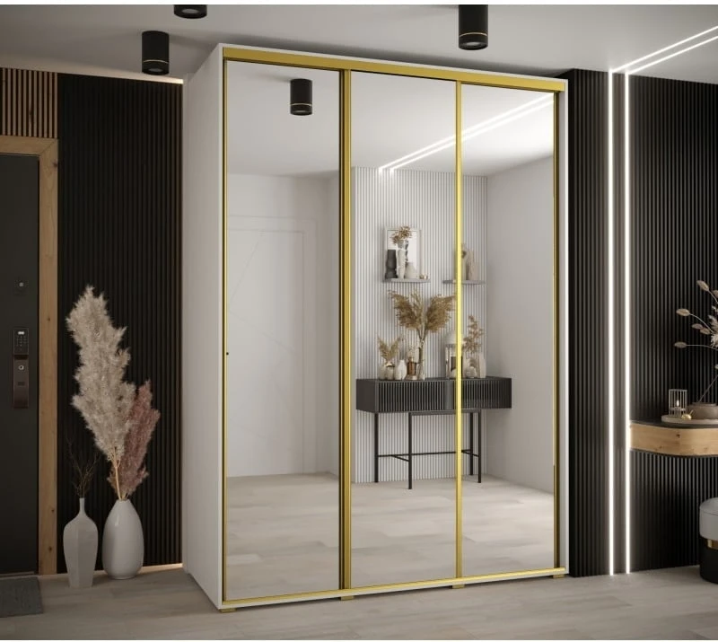 Šatní skříň s posuvnými dveřmi Davos 2 180, hloubka 60 cm