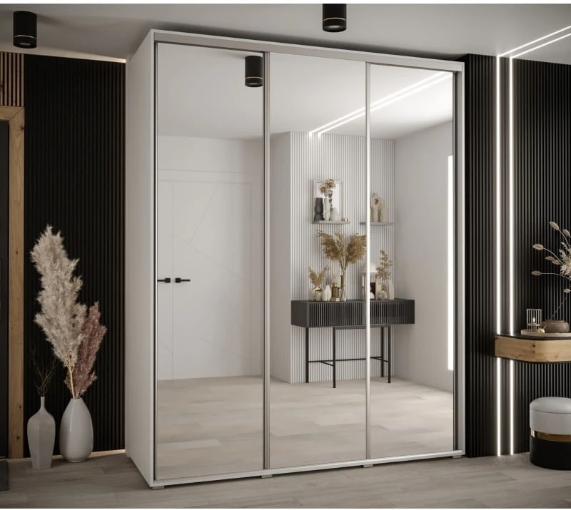 Šatní skříň s posuvnými dveřmi Davos 2 200, hloubka 60 cm